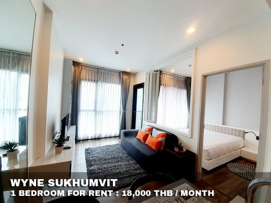 (เช่า) FOR RENT WYNE SUKHUMVIT / 1 bedroom / 35 Sqm.**18,000**  CLOSE BTS PHRAKANONG