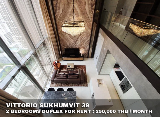 (เช่า) FOR RENT VITTORIO SUKHUMVIT 39 / 2 beds 3 baths Duplex / 168 Sqm.**250,000** 