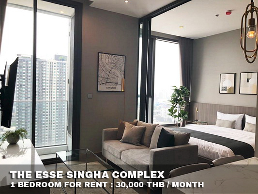 (เช่า) FOR RENT THE ESSE SINGHA COMPLEX / 1 bedroom / 36 Sqm.**30,000** CLOSE MRT PETCHABURI