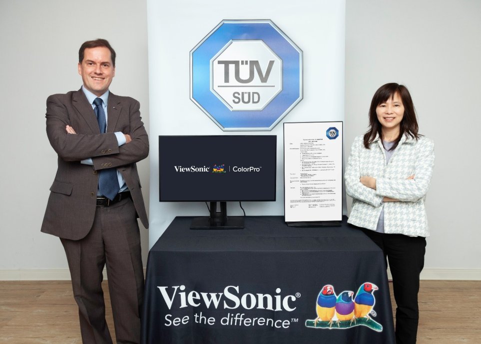 ViewSonic ร่วมมือกับ TÜVSÜD เพื่อพัฒนาการทดสอบคุณสมบัติตาบอดสี ในจอภาพระดับมืออาชีพซีรีส์ VP68a