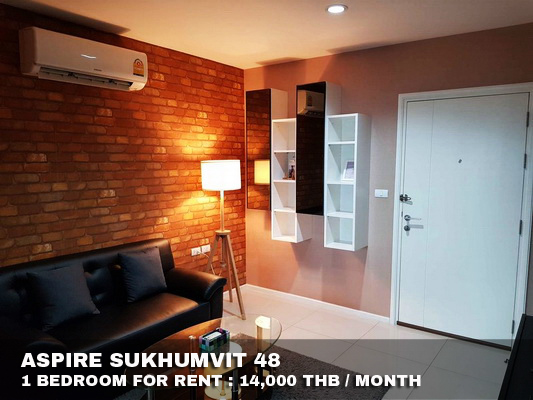 (เช่า) FOR RENT ASPIRE SUKHUMVIT 48 / 1 bedroom / 38 Sqm.**14,000** CLOSE BTS PHRAKANONG