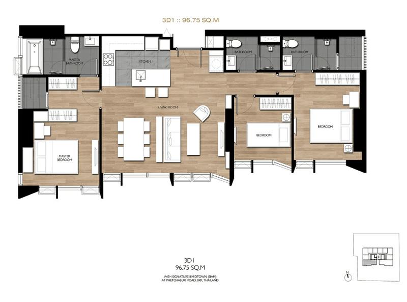 P09CF1811244 Wish Signature II Midtown Siam 3 bed 3 bath96 sqm.19.7 MB