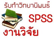 รับปรึกษาทำงานวิจัย วิทยานิพนธ์ แผนธุรกิจ รายงานวิชาต่างๆ และประมวลผลโดยโปรแกรม SPSS r