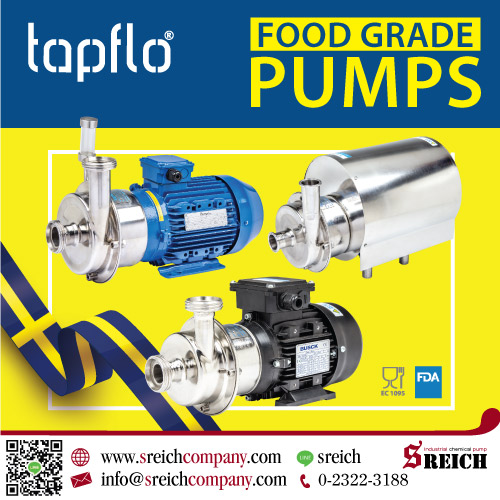 Centrifugal Pumps CTH ปั๊มสูบส่งของเหลวฟู้ดเกรดมาตรฐานยุโรป