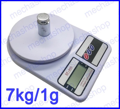 ตาชั่งดิจิตอล เครื่องชั่งตวงอาหาร เครื่องชั่งราคาถูก 7kg ความละเอียด 1g Digital FOOD BOWL SCALE