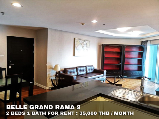 (เช่า) FOR RENT BELLE GRAND RAMA 9 / 2 beds 1 bath / 78 Sqm. 35,000 CLOSE MRT RAMA 9