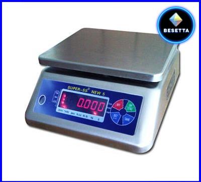 ตาชั่งดิจิตอล เครื่องชั่งกันน้ำ เครื่องชั่งแบบตั้งโต๊ะ 3kg-30kg Waterproof Digital Scale New โครงสแตนเลส