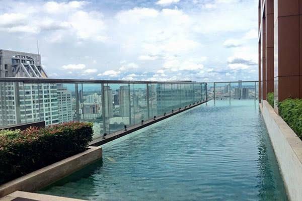 506.ดิ แอดเดรส สาทร ใกล้ BTS สุรศักดิ์  75 sqm 2b2b ชั้น 14 conner room river view