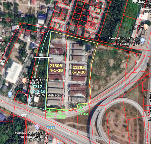 ขายที่ดิน 14  ไร่ 90 ตรว. - ติดหมู่บ้านมัณฑนา ราชพฤกษ์ นนทบุรี