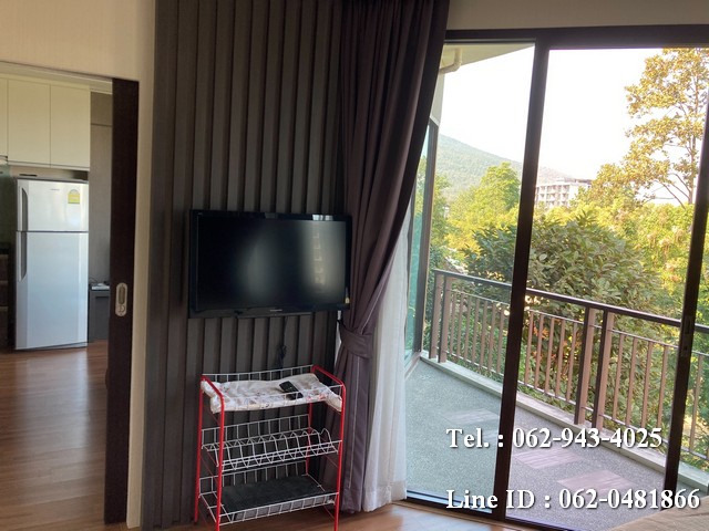 T00833 ให้เช่า Mountain View Condo ใกล้สนามกีฬา 700 ปี ระเบียงกว้างมาก ดีมากๆ Fully built in